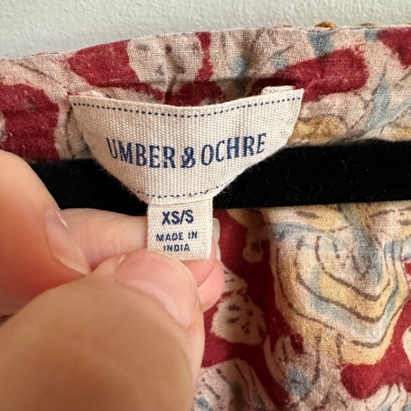 Umber & Ochre Devika Short Sleeve Peasant Top - Picture 2 of 4